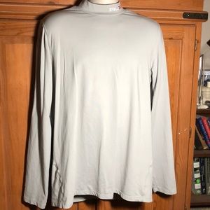 RALPH LAUREN RLX MOCK TURTLENECK LIGHT GREY SZ XL
